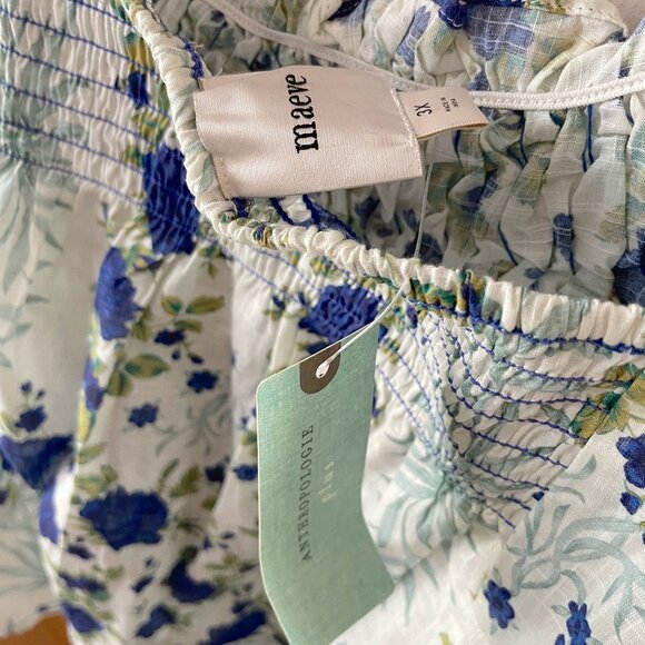 NWT Anthropologie Maeve Mixed Print Swing Tank Top size 3X Plus - Picture 9 of 9